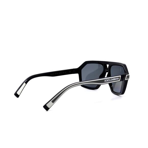 NEW DOLCE & GABBANA DG6176 BLACK DARK GREY POLARIZED SUNGLASSES AUTHENTIC ITALY - Picture 5 of 14